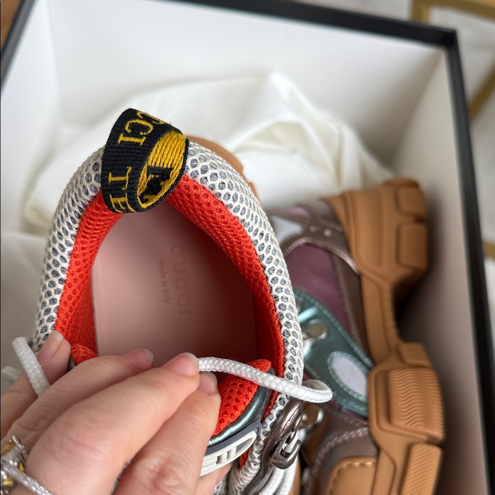 Gucci Pink and Purple Chunky Sneakers - Picture 6 of 8